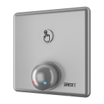 Shower control with piezo button for coin and token shower timers with index N - for cold and hot water, temperature regulated by mixer 