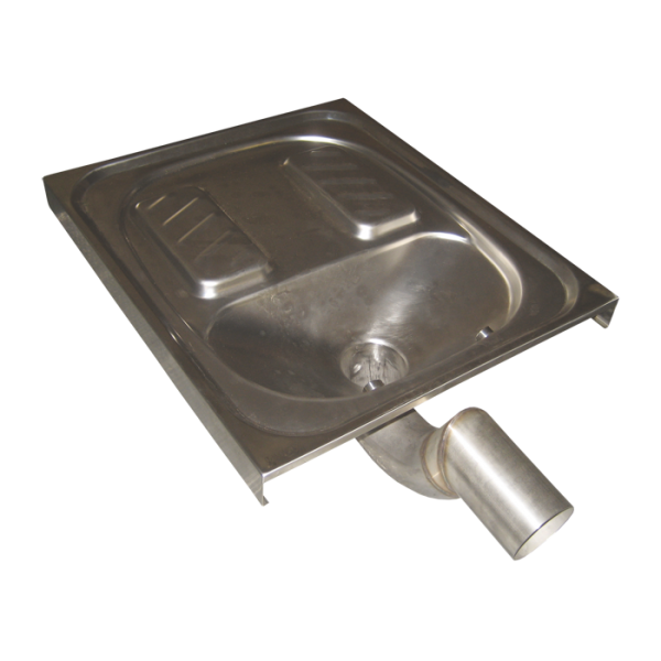 Stainless steel squatting pan